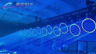 DMX control Kinetic 42x40W RGBW LED Lifting Ring beam light