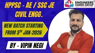 HPPSC AE / SSC JE Civil Engineering &ndash; New Batch Launch