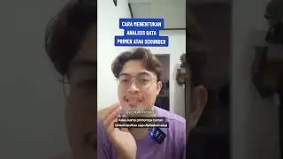 cara menentukan analisis data, primer atau sekunder #tipsskripsijordy #analisisdata