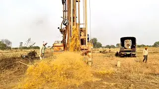 Borewell Drilling - 10 Hp Motor in only 90 feet borewell | Borewell Water checking| Borewell machine