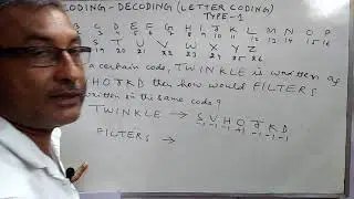 REASONING( CODING-DECODING) TYPE-1 LETTER CODING FROM 1 TO 10 NUMBER FROM Dr.  R. S. AGGARWAL BOOK