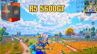 Amd Ryzen 5 5600gt ( Vega 7 ) + 16ram test Bgmi | Pubg Mobile Without GPU Gaming test