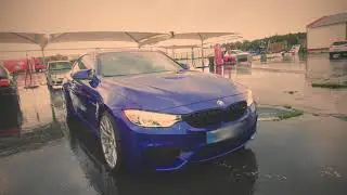 car wrap bmw M4   3m  1080 gloss blue raspberry