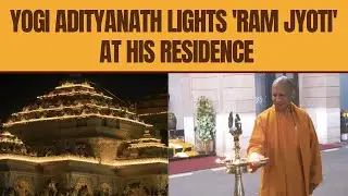 Ayodhya Ram Mandir | Yogi Adityanath Lights 'Ram Jyoti' At His Residence After Pran Pratishtha