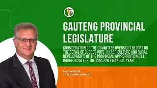 Gauteng Provincial Legislature: Budget Vote 11 (Agriculture and Rural Development)