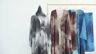 Loriya 2026 Good Price Wholesale Women Marble Kimono Open Abaya Set with HijabDaily Casual Wear EID