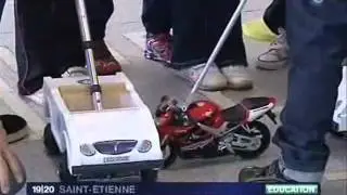 Road safety education for children, new collective children games for safety in city traffic - Buggy