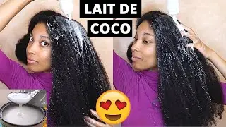 IL EST TEMPS DE FAIRE MON SOIN AU LAIT DE COCO !  FINI LES CHEVEUX SECS !