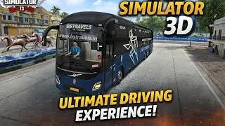 BUSSID Luxury Volvo Bus Driving | Night & City Route Gameplay | Bus Simulator Indonesia