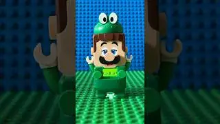 Lego Luigi turns into a Frog! #lego #stopmotion #animation #mario