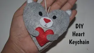 How to make Heart Keychain at Home | DIY Keyring Ideas | Keyring making Easy