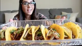 Mini Tacos MUKBANG (Eating Show) - yolispeace