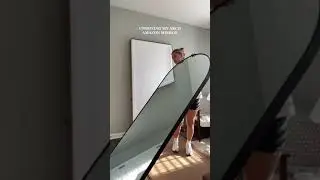unboxing my amazon arched mirror
