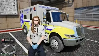 Gta 5 LSPDFR Playing As LS County Female Paramedic First Responder - EMS Mods