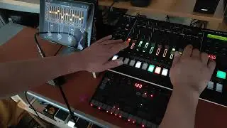 Drum Dynth 198 - morning set - ambient, guitar, bass, techno - Tr8s,.ipad, uno synth