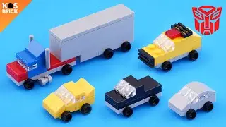 Lego Transformer Autobot Optimus Prime Mini Vehicles (Tutorial)