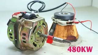 New Amazing 220Volt Free Energy 480KW Electricity Generator With Fan Motor Big Transformer