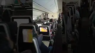 Inside Economy seats Etihad International flight ✈️ 👌 #flying #airport #uae #abudhabi #pilot #india