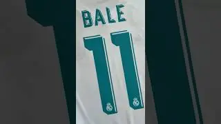 Real Madrid 2017/18 Bale UCL Name Set Application #shorts