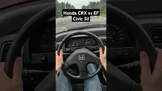 Honda CRX Vs EF Civic Si! #Honda #crx #civic #acceleration