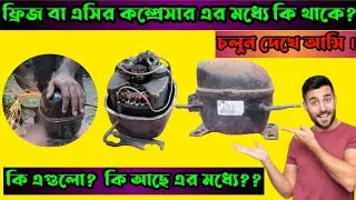 What's inside a compressor//compressor repairing video//fridge not working//how ac compressor works.