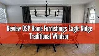 Review OSP Home Furnishings Eagle Ridge Traditional Windsor Style Solid Wood Dining Chairs 2-Pack, B