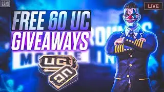 BGMI 60 UC GIVEAWAY LIVE ON | @captaing-g