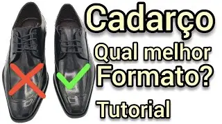 Jeito certo de passar o cadarço no sapato social