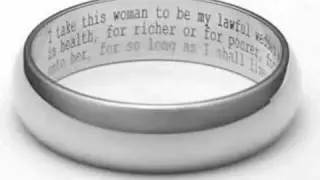 Titanium ring wedding band