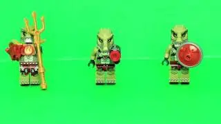Crocodile Tribe Pack Como construir Lego Chima conjunto 70231 Stop Motion Animation coment&aacute;rio レ ゴ