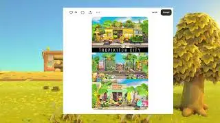 Starting My New Tropical Resort ACNH Island | Palm Frond Resort Moodboard