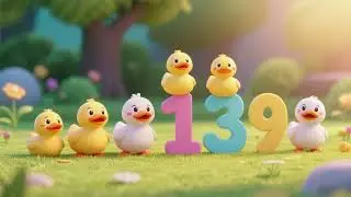 Ten Little Duckies 🦆 | Counting Fun 1&ndash;10 Kids Song & Nursery Rhyme