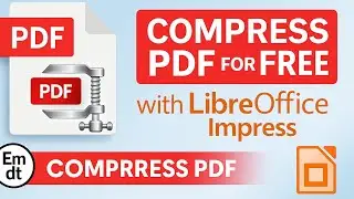 How to compress a PDF file for free with LibreOffice Impress