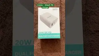 Croma 20w PD charger #croma #charger #20wcharger #dualportcharger #fastcharger #cromacharger