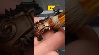 Легко покрасить бронзовую броню этим методом!!! #шорты #warhammer40k #paintingminiatures