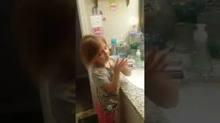 Daisy Madalynn, primping in mirror 2018