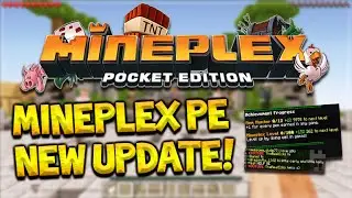 MCPE MINEPLEX SERVER UPDATE!! Minecraft Pocket Edition - Mineplex, Levels, Achievements & More