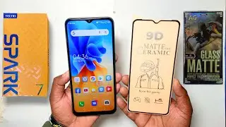 Tecno Spark 7 Matte Glass Protector || Best Gaming Matte Glass