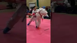 Karate kumite at the moment UK #karate #komite #competition #karatevideo #karatekid #championship