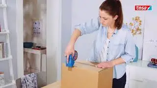 tesa Pack'n'Go Cyan - der Paketbandabroller f&uuml;r fixes Verpacken