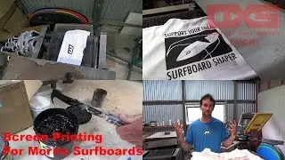 Support Your Local Surfboard Shaper - Screen Printing For Morris Surfboards