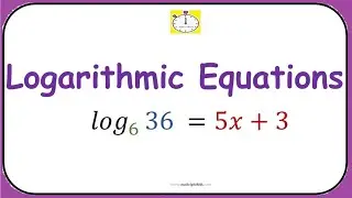 Logarithmic Equations | #math #logarithmicequations