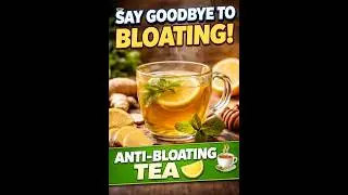 Bloating After Eating?Try This Tea 🍵 #shorts #healthylifestyle #ginger #tea #digestion#wellnesstea