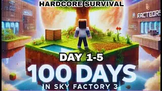 Can I Survive 100 DAYS in Hardcore MODDED Minecraft (Sky Factory 3)