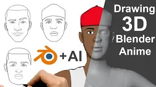How I Create Anime-Style 3D in Blender + AI