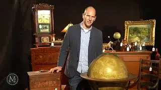 Newton's Celestial Globe & Clockmaker's Inlaid Toolbox | Miller & Miller Auctions | October 24, 2020
