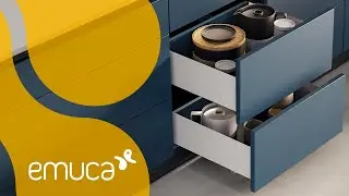How to assemble a kitchen, home or bathroom drawer with soft closing Simplex - Emuca