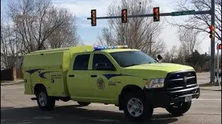 Larimer county Sheriff Emergency Services\Search and Rescue responding to a Rescue