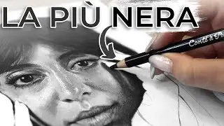 LA MATITA PIÙ NERA! ✏️ Carboncino Pierre Noire per disegno ritratto iperrealista Fusaggine Sanguigna