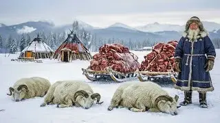 5000 кг снежных овец в−71°C Якутии Спасение целой замерзшей деревни Экстремальная охота на выживание